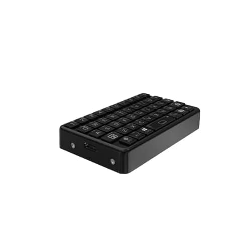 EXknight Mini Bluetooth Keyboard - Retro Clicky Style, Black | Compact Wireless Mechanical Keyboard for Tablets & Phones thumbnail 6