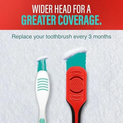 GuruNanda Gentle Giant Charcoal Toothbrush 2ct | Dual Action Flossing Spiral Bristles thumbnail 7