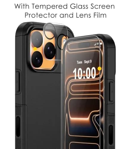 Diverbox Black Case for iPhone 17 Pro Max & 18 Pro Max | Military Grade Drop Protection, MagSafe Compatible thumbnail 8