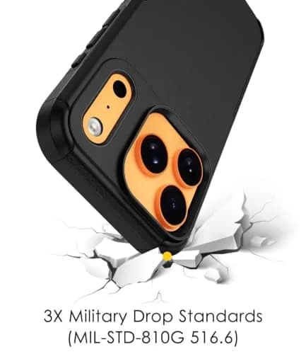 Diverbox Black Case for iPhone 17 Pro Max & 18 Pro Max | Military Grade Drop Protection, MagSafe Compatible thumbnail 3