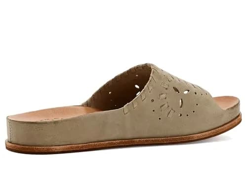 BORN Tutsi Woven Sandal Light Green 11 US | Retro-Chic Platform with Leather & Microfiber thumbnail 4