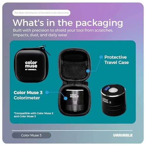 COLOR MUSE 3 Portable Color Matching and Paint Scanner Device with Case | Wireless Digital Colorimeter Sensor for Accurate Color thumbnail 4