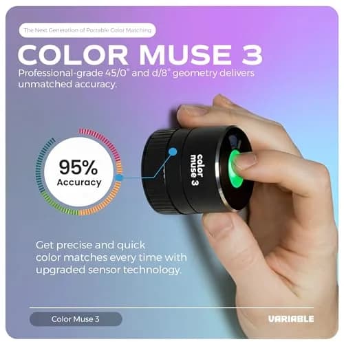 COLOR MUSE 3 Portable Color Matching and Paint Scanner Device with Case | Wireless Digital Colorimeter Sensor for Accurate Color thumbnail 2