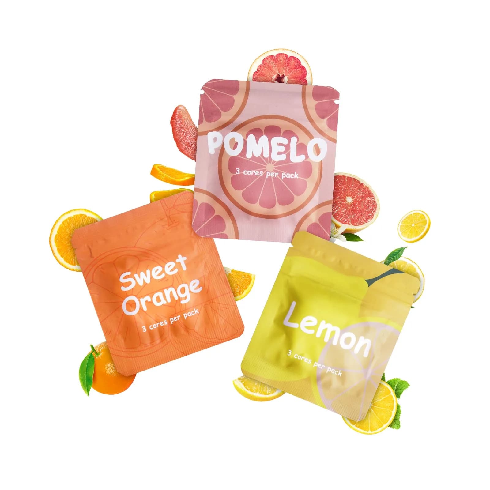 ASTOFLI Pomelo Orange Lemon Flavored Breathing Necklace for Quitting Smoking | 1 Unit