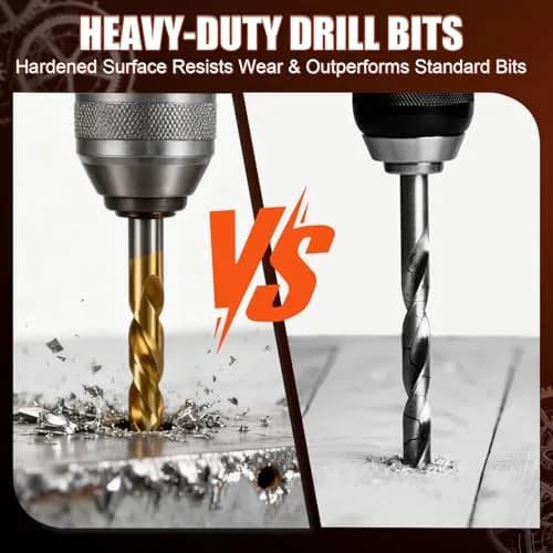 coobeast 320-Piece Metric & SAE Helical Thread Repair Kit with Titanium-Coated Drill Bits & HSS Taps | 3.08 kg (6.8 lb) thumbnail 2