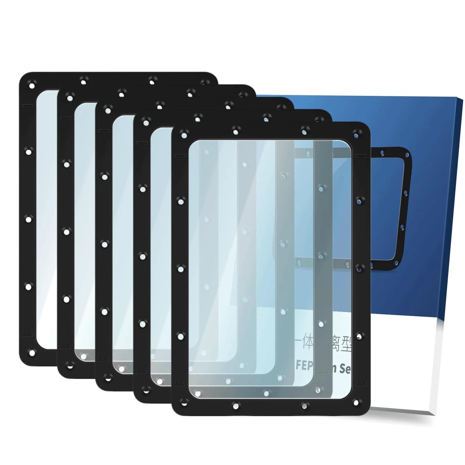 CHINDRAG Integrated FEP Release Film 197x131x0.15mm (5-Pack) | For Anycubic Photon Mono 2/4 Resin 3D Printers — for Mono/D2