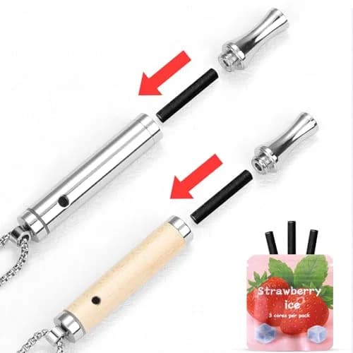 ASTOFLI Ice Fruits Flavoured Breathing Necklace with Resistance Filter & 3 Flavors | 24 inch (61 cm) Stainless Steel thumbnail 3