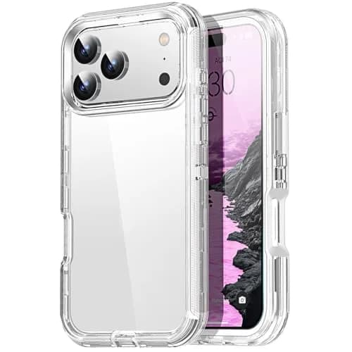 AICase for iPhone 17 Pro Max Case Clear 3 in 1 Heavy Duty Drop Protection 6.3" | Rugged Shockproof Full Body thumbnail 1
