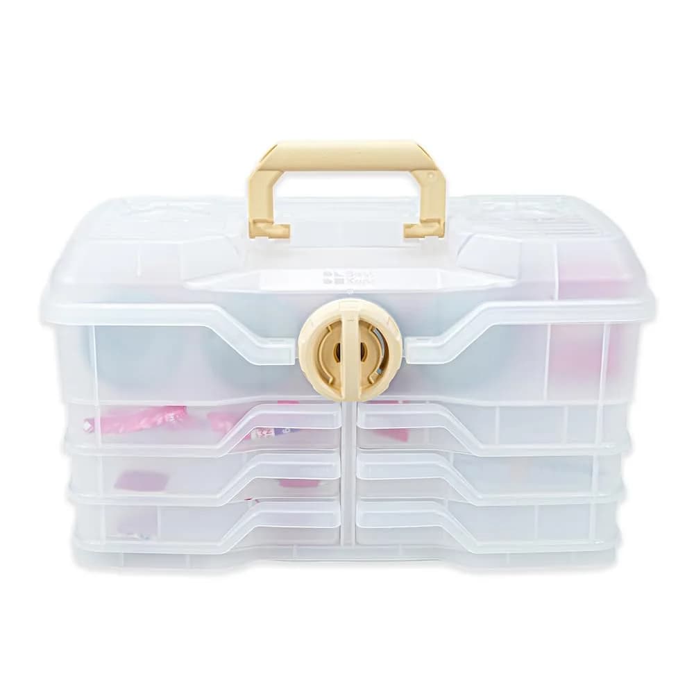 Best Kept Portable Kitchen Organizer Case with Lid & Trays, White 39cm (15" L x 8.5" W x 9" H) | For Utensils, Spices, Pantry & Travel - main product image