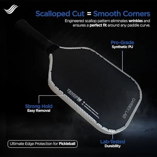 Carbex Lab Pickleball Edge Guard Tape – Carbon Silver – 30mm Width for 16mm Paddle | Lightweight, Durable Shield thumbnail 2