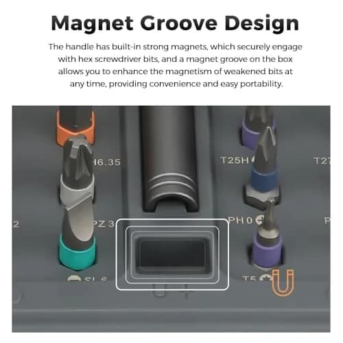 ANVANNA 42 in 1 Magnetic Screwdriver Set | Multi Bit, Compact & Portable thumbnail 6