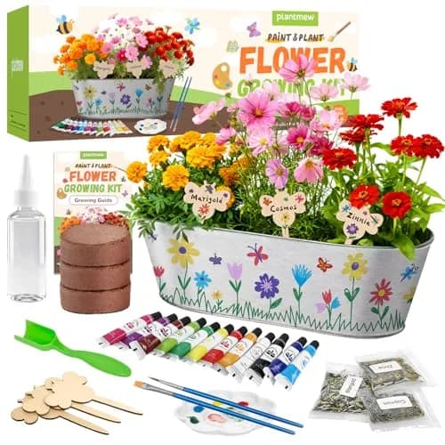 PLANTMEW Paint & Plant Flower Growing Kit for Kids | Creative Gardening Set for Ages 5-12 thumbnail 1