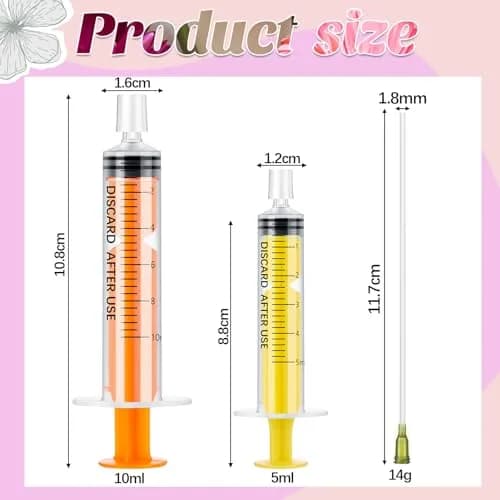 Geiserailie 6 Pcs Perfume Syringe Extractor 5ml 10ml Rainbow | Decant Kit for Perfumes & Liquids thumbnail 2