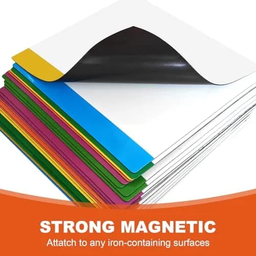 NIUBIKLUS Magnetic Dry Erase Board Labels 3" x 3" (7.6cm x 7.6cm) | 36 Pack for Office & Classroom thumbnail 2