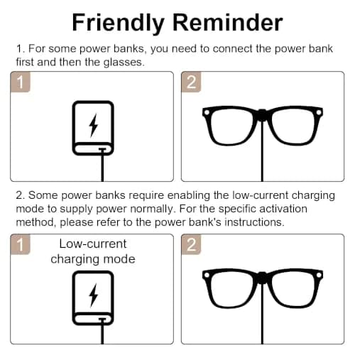 RCstyle Charging Cable for Ray-Ban Meta Smart Glasses 1.2m (3.9ft) | Type-A Interface Converter Included thumbnail 8
