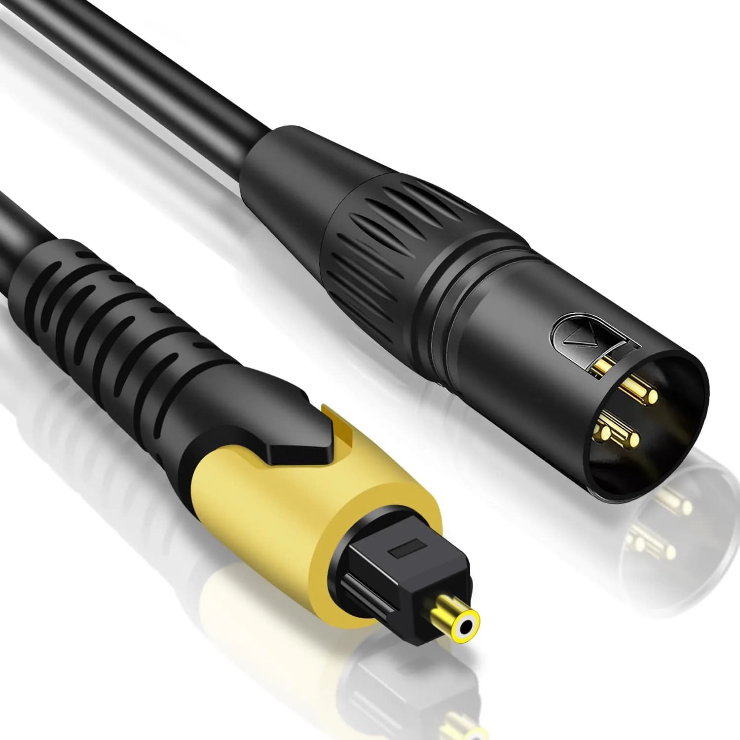 NCGGY 192KHz DAC Optical to 3.5mm Audio Converter | Unidirectional Optical to AUX, 3ft — 3.3FT