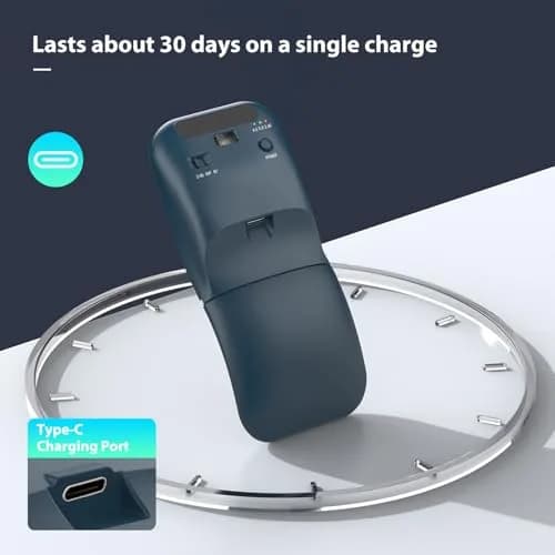 NYIEFADA Bluetooth Wireless Arc Travel Mouse 2.4G & Bluetooth 5.0 | Foldable, Rechargeable, Multi-Device thumbnail 6