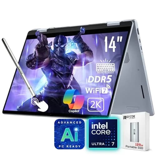 Dell 14 Plus 2-in-1 AI Ready Laptop 14 inch 2K Touchscreen | Core Ultra 7, 16GB DDR5, 1TB SSD thumbnail 1