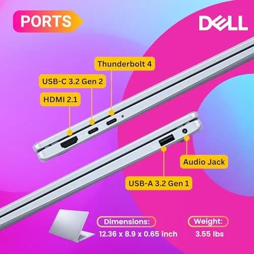 Dell 14 Plus 2-in-1 AI Ready Laptop 14 inch 2K Touchscreen | Core Ultra 7, 16GB DDR5, 1TB SSD thumbnail 6