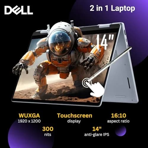 Dell 14 Plus 2-in-1 AI Ready Laptop 14 inch 2K Touchscreen | Core Ultra 7, 16GB DDR5, 1TB SSD thumbnail 2