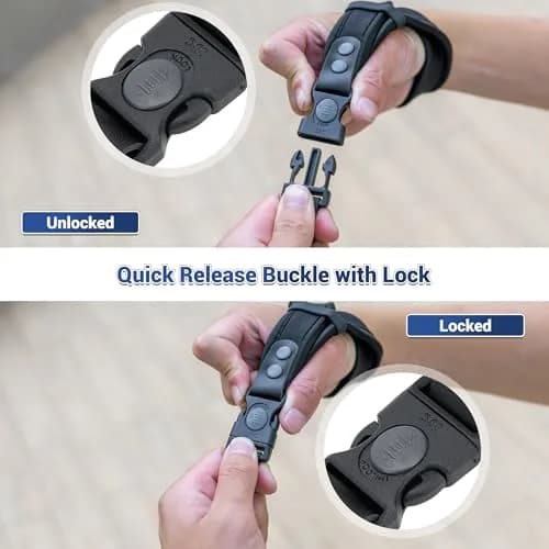 Kiorafoto Upgraded Quick Release Soft Neoprene Camera Hand Wrist Strap with Thinner Lanyard, Black | Secure Grip for Mirrorless & DSLR Cameras thumbnail 3