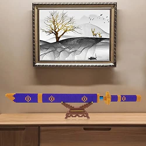 Beego Anime Swords Building Blocks Set 1444 Pieces | Zoro Yamato Katana Sword Model with Stand thumbnail 3