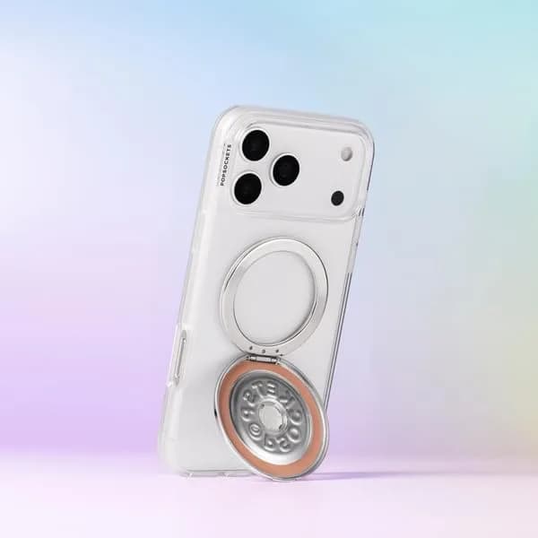 PopSockets iPhone 17 Pro Max Phone Case with MagSafe, Clear | Slim, Durable & Magnetic thumbnail 3