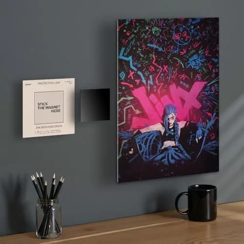 Displate Magnetic Wall Mount Kit for Hanging Pictures 9-Pack | Damage-Free, Repositionable Wall Art Mounting Solution thumbnail 3
