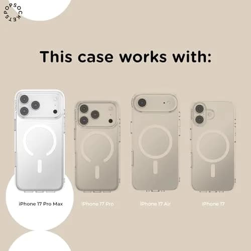 PopSockets iPhone 17 Pro Max Phone Case with MagSafe - Aura | Slim, Durable & Magnetic thumbnail 3