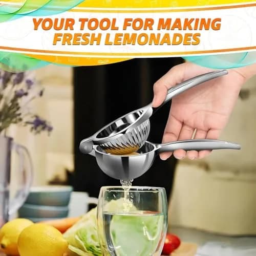 LEGLO Stainless Steel Lemon Squeezer 21cm (8.3 Inch) | Ergonomic Hand Juicer for Citrus, Limes & Oranges thumbnail 9