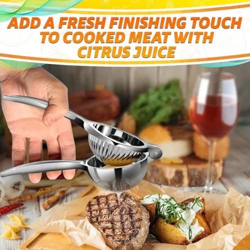 LEGLO Stainless Steel Lemon Squeezer 21cm (8.3 Inch) | Ergonomic Hand Juicer for Citrus, Limes & Oranges thumbnail 2