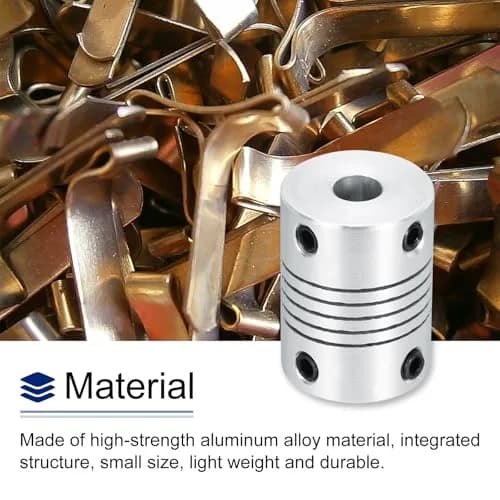 uxcell 2Pcs 6.35mm to 6.35mm Aluminum Alloy Shaft Coupling 25mm | Flexible, Durable, for 3D Printer & CNC thumbnail 5