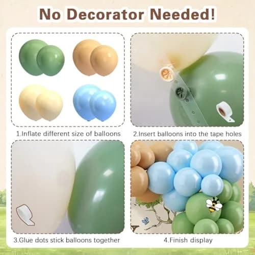 Heboland Vintage Winnie Bear Birthday Decorations Party Pack 149pcs | Classic Hundred Acre Wood Theme thumbnail 7