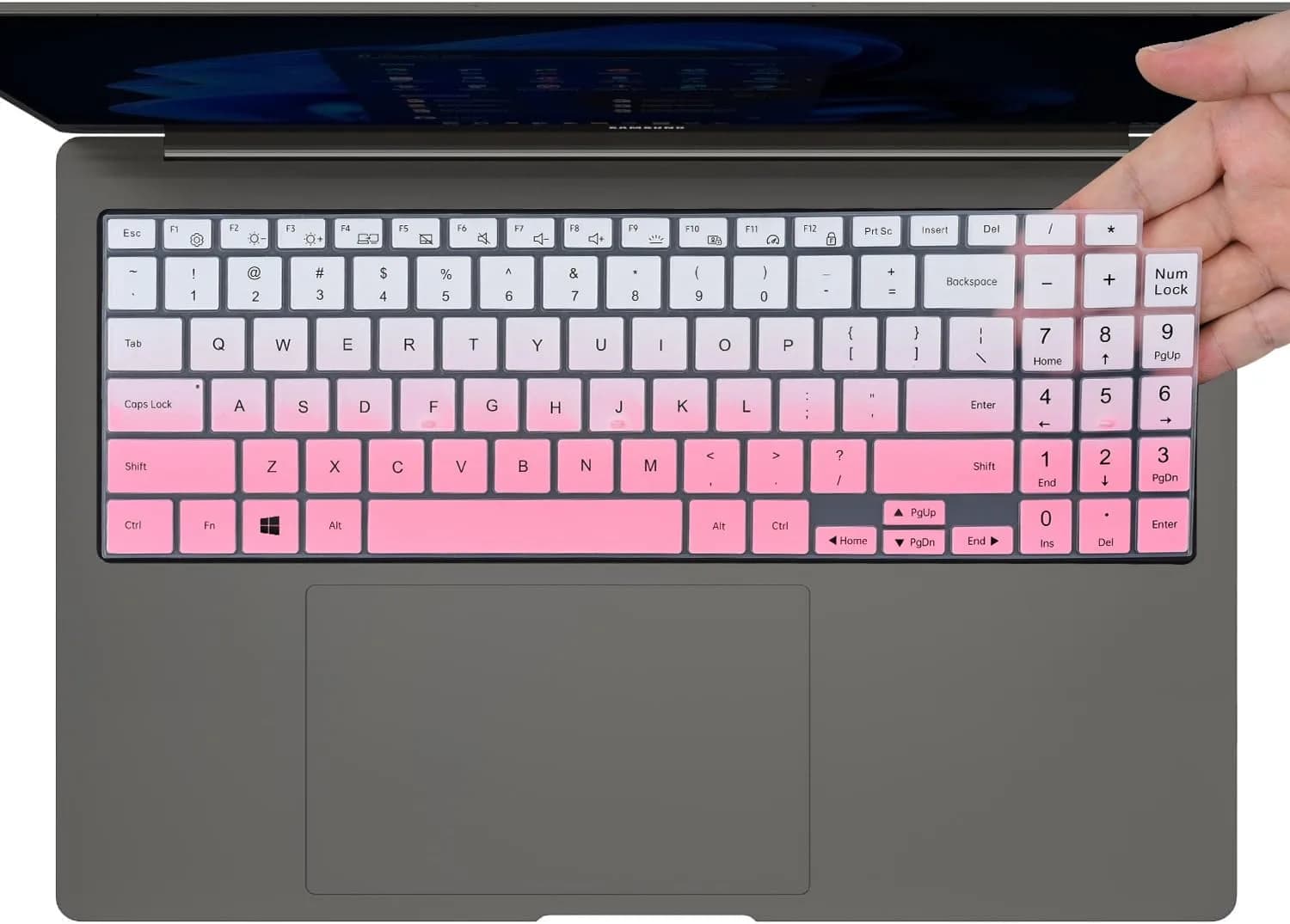 CaseBuy Ombre Pink Keyboard Cover Skin for Samsung Galaxy Book 5/4/3 15.6" 16" | US Keyboard Layout Protector - main product image