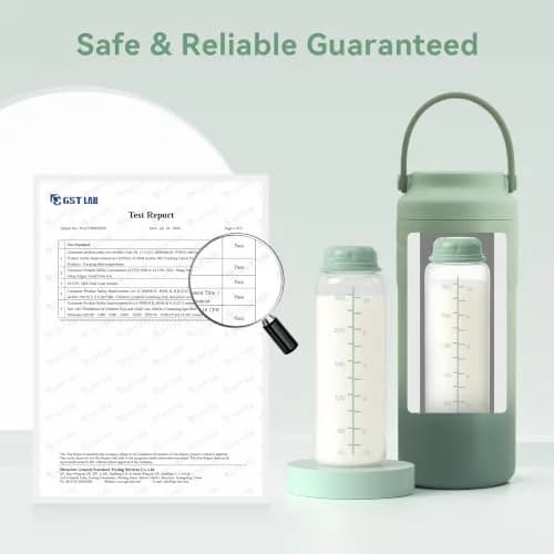 TOVVILD 11oz Breastmilk Storage Bottles (2-Pack, 330ml) | BPA-Free & Leakproof for On-the-Go Milk Storage thumbnail 4