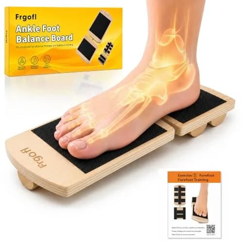 Frgofl Adjustable Balance Board for Ankle Strengthening & Physical Therapy | 0.27 kg (0.6 lb) thumbnail 1