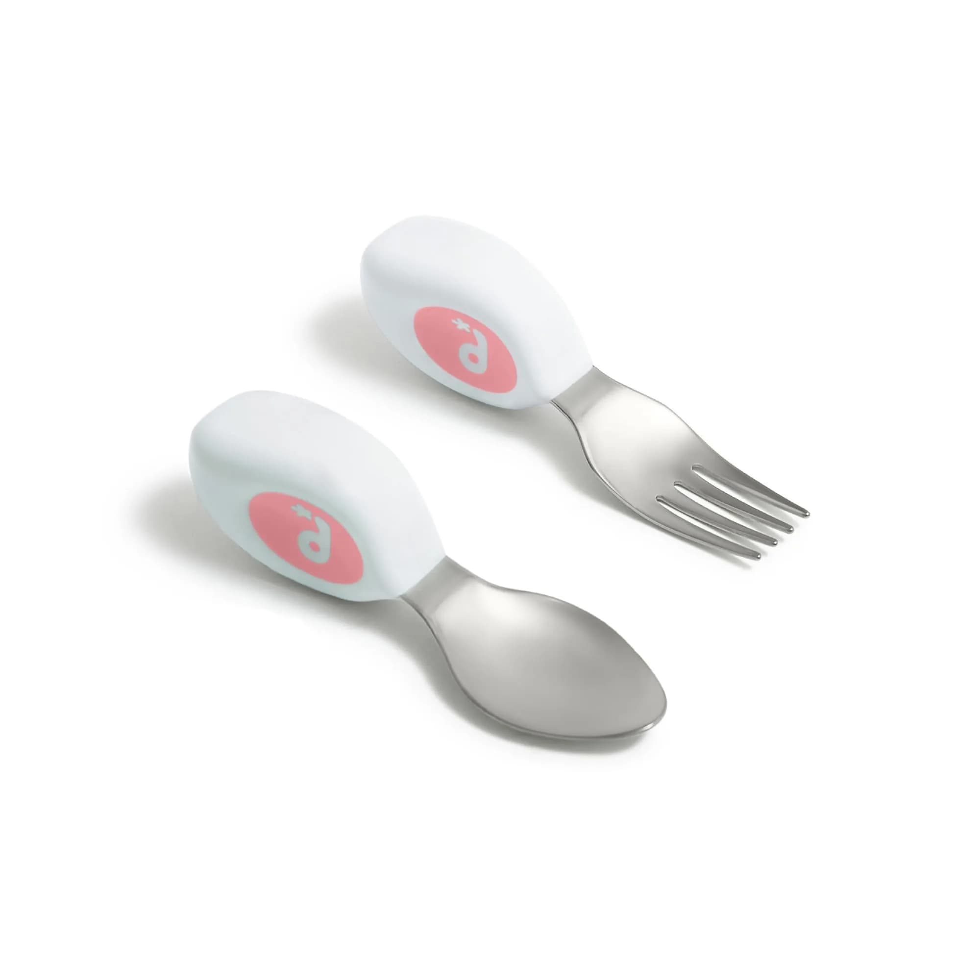 doddl Toddler Utensils 2 Piece Set for Self Feeding | Ergonomic Stainless Steel Flatware for 1-3 Year Olds - main product image