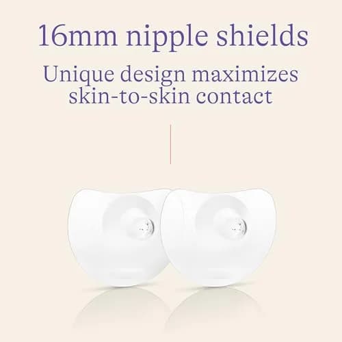 Lansinoh Contact Nipple Shields for Nursing Mothers, 16mm & 20mm, 4 Count | Medical-Grade Silicone for Latch-On Support thumbnail 4