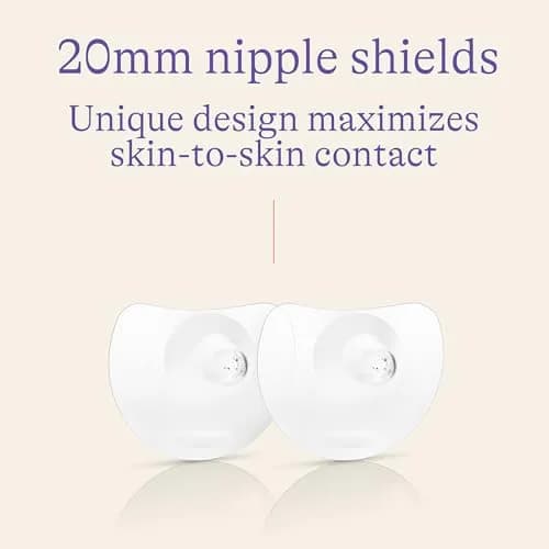 Lansinoh Contact Nipple Shields for Nursing Mothers, 16mm & 20mm, 4 Count | Medical-Grade Silicone for Latch-On Support thumbnail 5