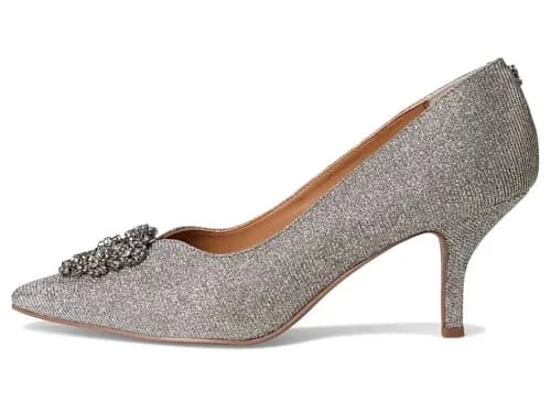 J. Reneé Ezara Women's Pewter Pumps 8 Medium | Pointed Toe Slip-On with Memory Foam thumbnail 4