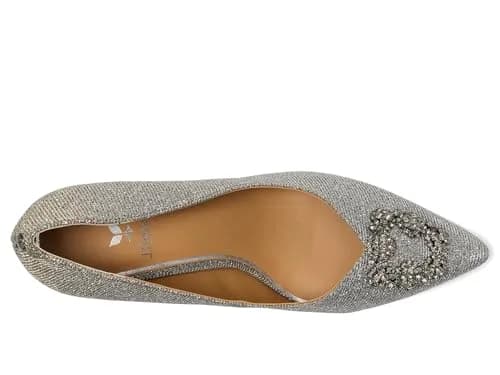 J. Reneé Ezara Women's Pewter Pumps 8 Medium | Pointed Toe Slip-On with Memory Foam thumbnail 2