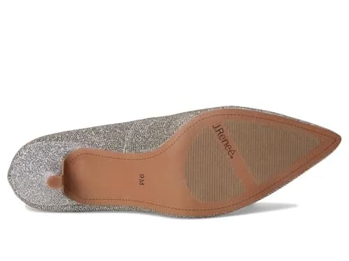 J. Reneé Ezara Women's Pewter Pumps 8 Medium | Pointed Toe Slip-On with Memory Foam thumbnail 3