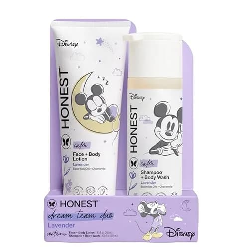 The Honest Company Shampoo, Body Wash & Lotion Bundle, Lavender, 18.5 fl oz | Gentle, Naturally Derived, Family-Friendly thumbnail 1