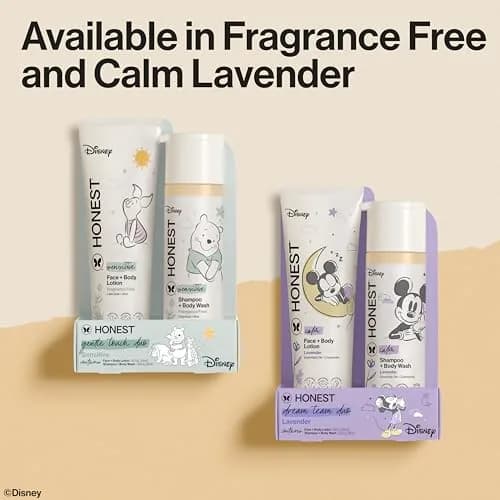 The Honest Company Shampoo, Body Wash & Lotion Bundle, Lavender, 18.5 fl oz | Gentle, Naturally Derived, Family-Friendly thumbnail 6