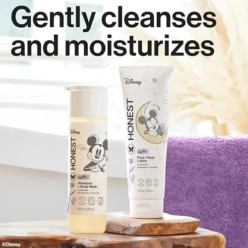 The Honest Company Shampoo, Body Wash & Lotion Bundle, Lavender, 18.5 fl oz | Gentle, Naturally Derived, Family-Friendly thumbnail 3
