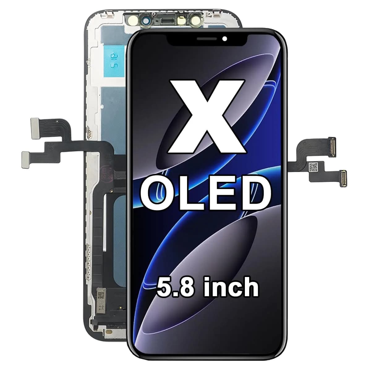 SIMDOG OLED Screen Replacement for iPhone X (5.8-inch) | Full HD Display with 3D Touch - main product image