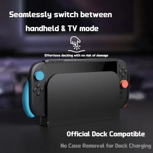 playvital Beyond-Grip Dockable Case for Nintendo Switch 2 (Blue & Orange) with Interchangeable Grips & Thumbstick Caps | 12cm (4.7in) x 8.7cm (3.4in) x 1.8cm (0.7in) thumbnail 3