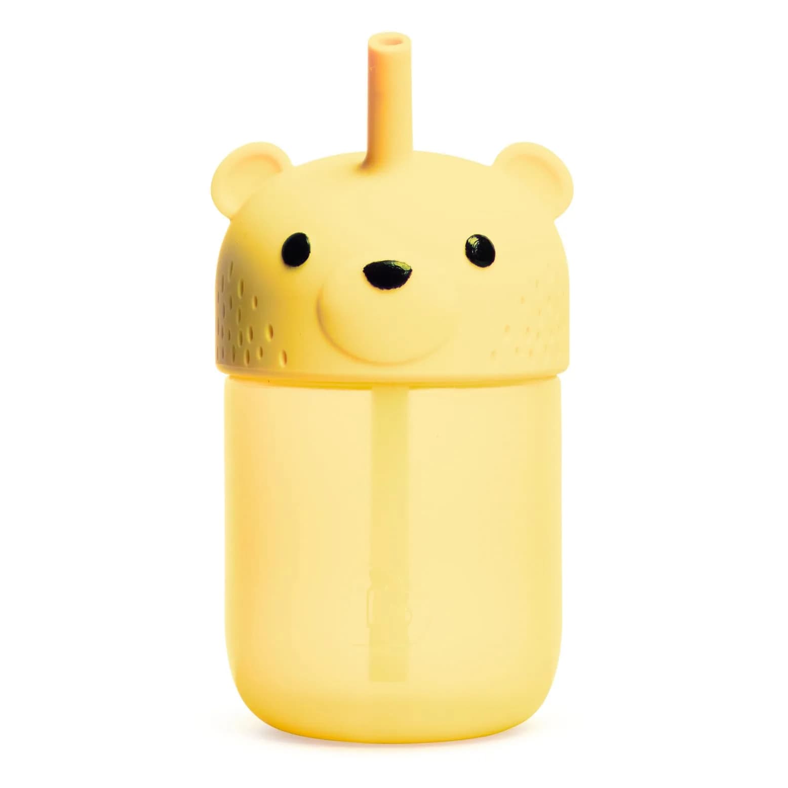Munchkin Gentle Transition Honey Bear Straw Cup 255ml (9 Oz) | BPA-Free Silicone for Babies 6+ Months - main product image
