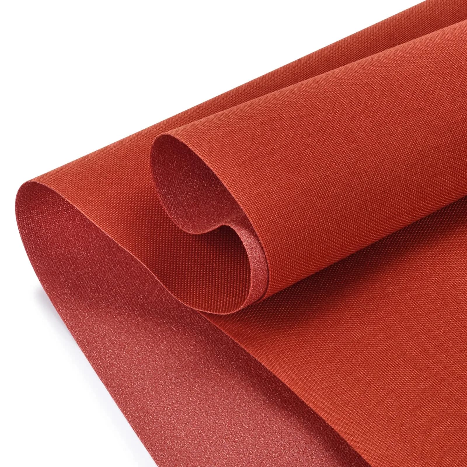 TeeLiy Waterproof Canvas Fabric by The Yard 600D Upholstery Outdoor Fabric 58" W x 36" L (1 Yard, Rust) | Durable Polyester for DIY & Outdoor Use - main product image