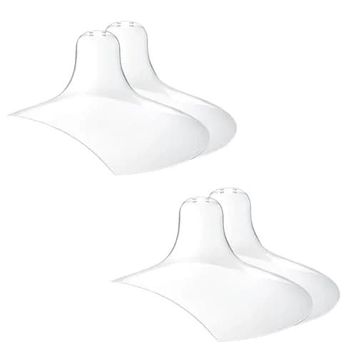 Luxemum Nipple Shields for Breastfeeding Newborn Baby | 4 Count, 20mm Diameter thumbnail 1